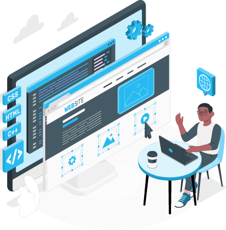 Software development showcase graphic